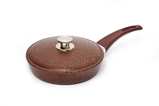 [АК50221] Frying pan with aluminum lid,d. 220 mm